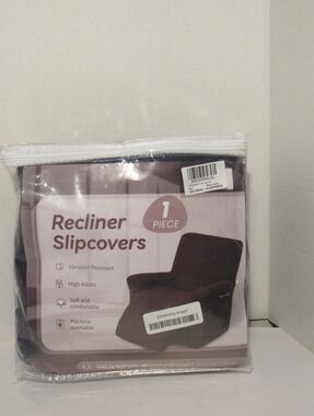 Kekuou 1-Piece Blue Stretchable Recliner Cover Protector, Fits Lazy Boys Chairs